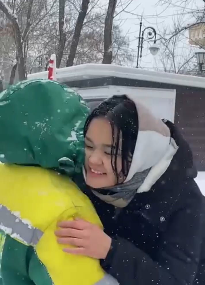 Суық күнде жылулық сыйлау