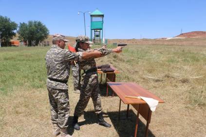 Students of the department during the training and field meeting