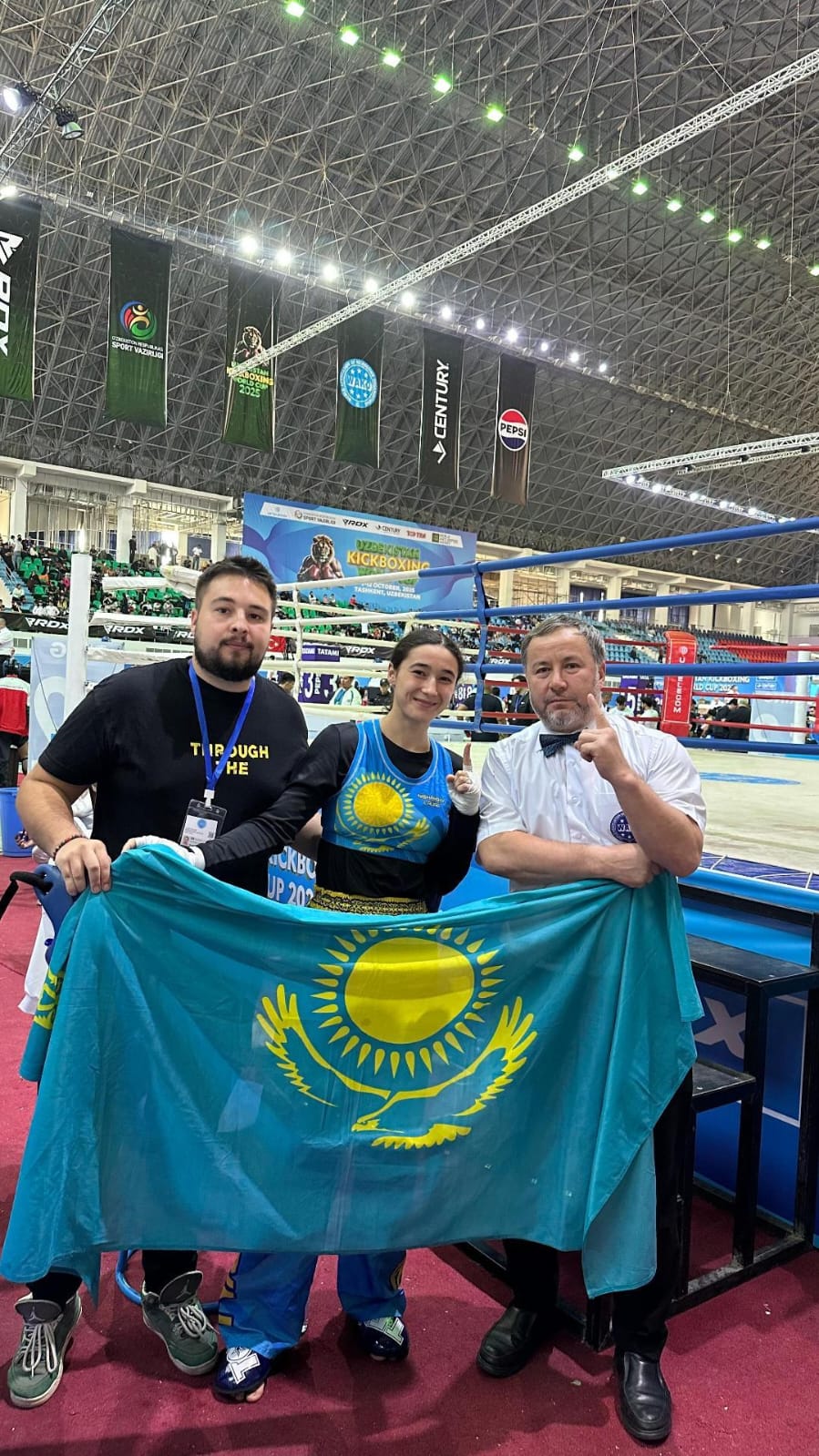 Laura Nishanbai has become a three-time World Cup kickboxing champion!