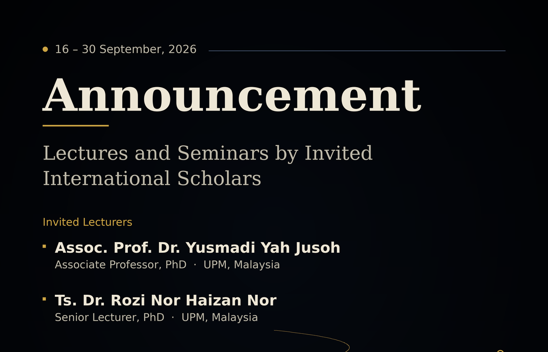 ANNOUNCEMENT